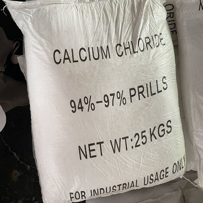 10043-52-4 Canxi clorua Prills Viên ngọc trai 94% -97% CaCl2 làm chất hút ẩm