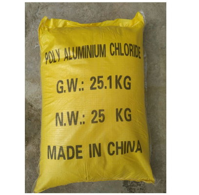 30% độ tinh khiết Polyaluminium clorua 25KG / túi Quy trình sản xuất con lăn bột PAC