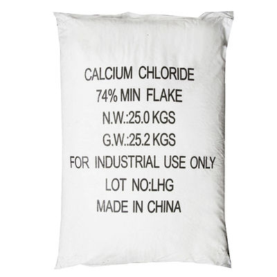 Cacl2 Cacl2 Calcium Chloride White Flakes 10043-54-4 74% 25 KG