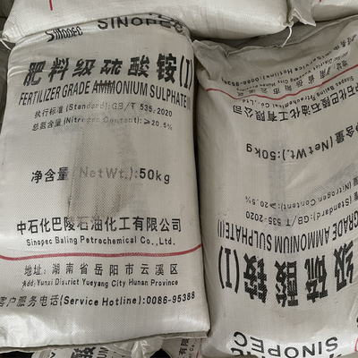 50 KG/BAG Ammonium sulfate White Particle CAS 7783-20-2 Được sử dụng làm chất dinh dưỡng trong nông nghiệp
