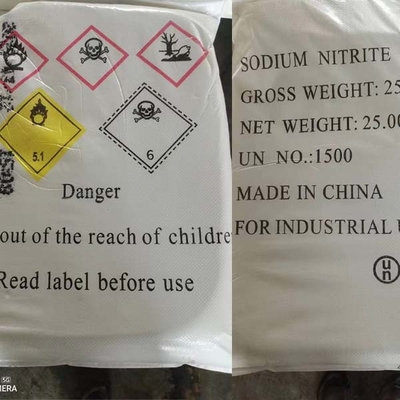 NaNO2 Natri nitrit 27 MT / 20 GP 25 KG / BAG Được sử dụng làm trợ lý nhuộm