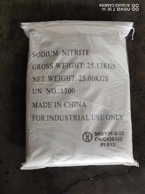 NaNO2 Natri nitrit 27 MT / 20 GP 25 KG / BAG Được sử dụng làm trợ lý nhuộm