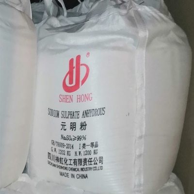 1200 KG / BAG Muối Glauber Na2so4 Natri sulfat Anhidrat 99% Giá cho chất tẩy rửa và thủy tinh