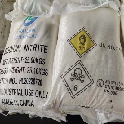 NaNO2 Natri nitrit 25 KG / BAG Được sử dụng như một chất gây nếp nhăn cho nhuộm vải