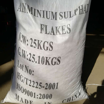 25 KG / BAG White Flakes Iron Free Aluminium Sulfate