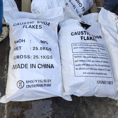NaOH Caustic Soda Sodium Hydroxide Hợp chất vô cơ Chất ăn mòn mạnh 25 KG / BAG