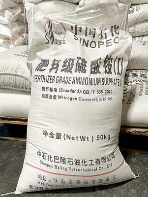 50 KG/BAG Ammonium sulfate White Particle CAS 7783-20-2 Được sử dụng làm chất dinh dưỡng trong nông nghiệp